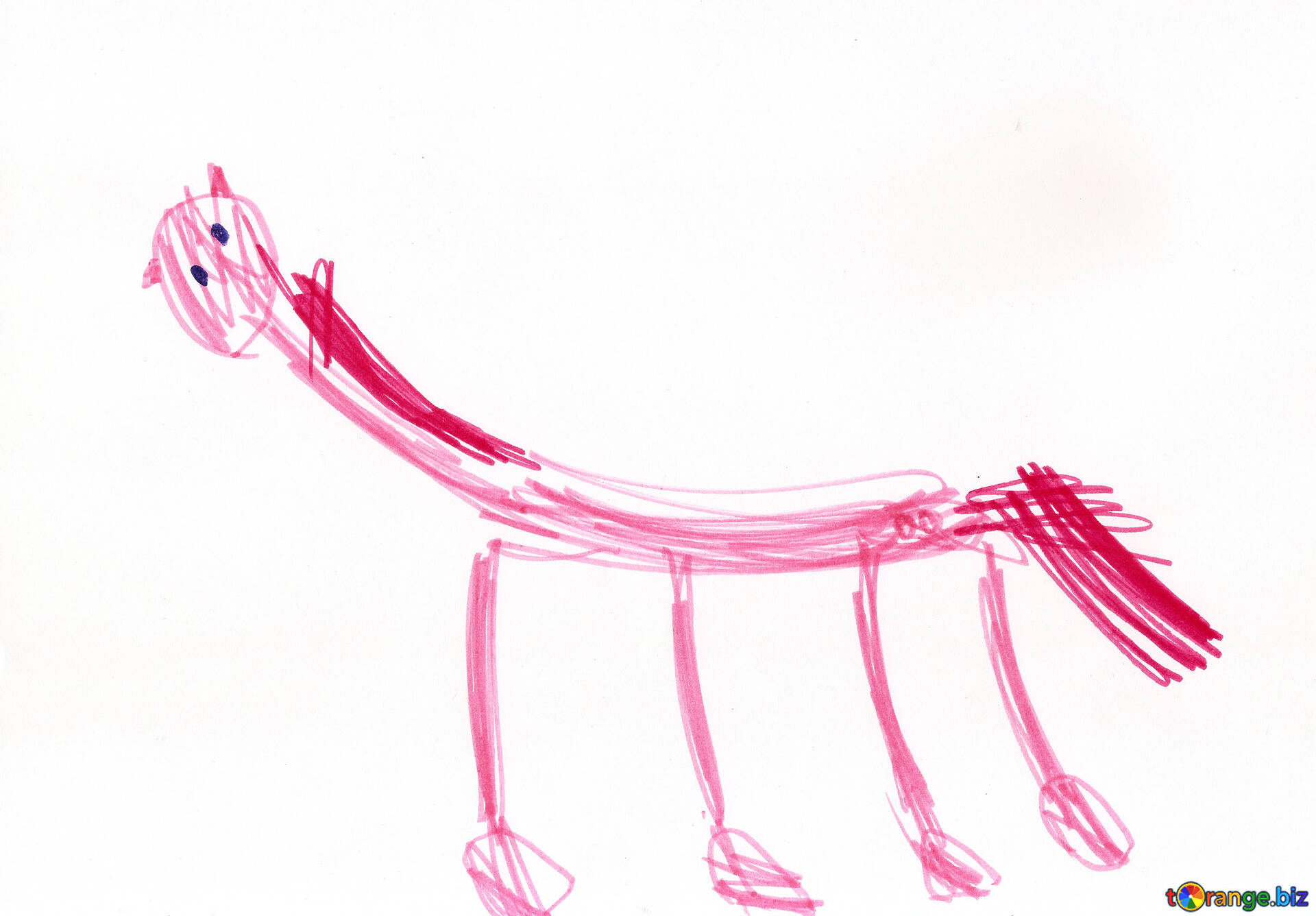 Розовая лошадь рассказ. Лошадь с розовой гривой. Конь с розовой гривой рисунок. Розовый конь. Конь с розовой гривой нарисовать.