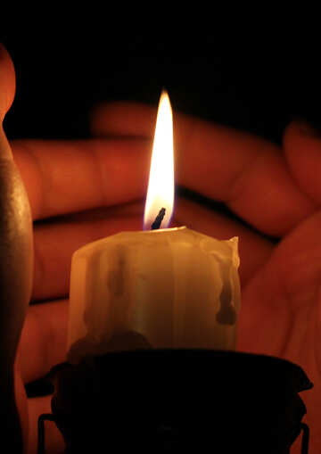Warm candle №18086