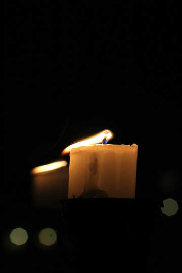 The wind blows away the candle flame №18124