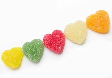 Colored hearts №18443