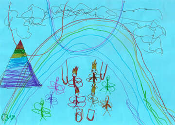Fairyland.  Children drawing. №18716