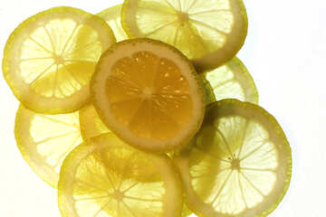 Sliced ​​lemon №18326