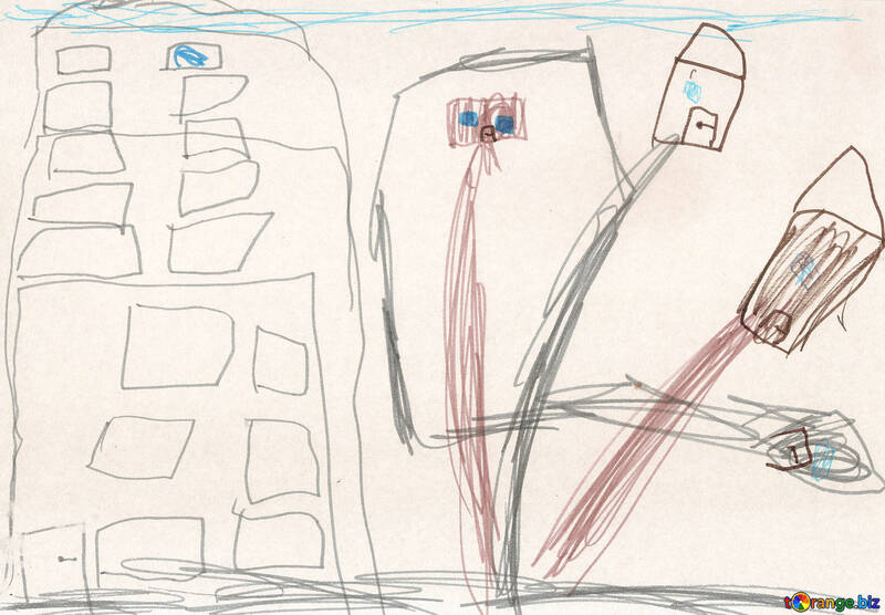 Stadtplan. Kinder zeichnen. №18646