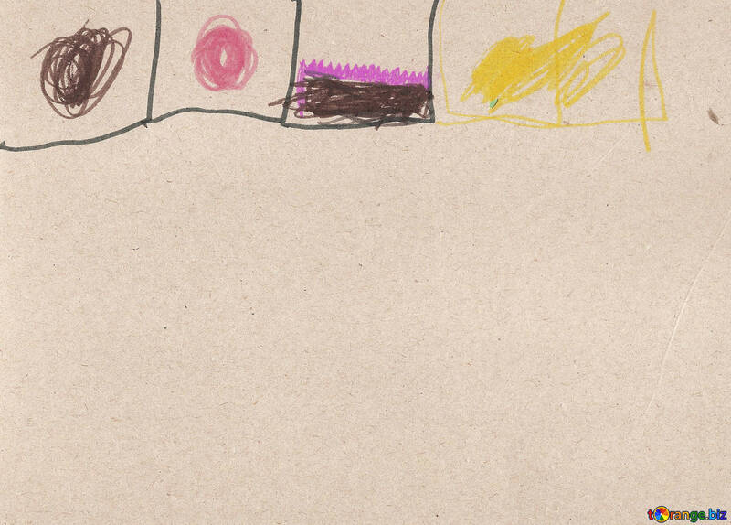 Collection of minerals. Children drawing. №18721