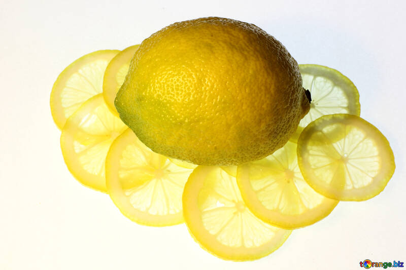 Fatias finas de limão №18320