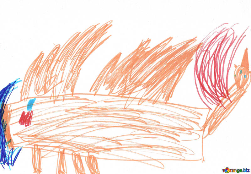 Pegasus.Bambini di disegno. №18684