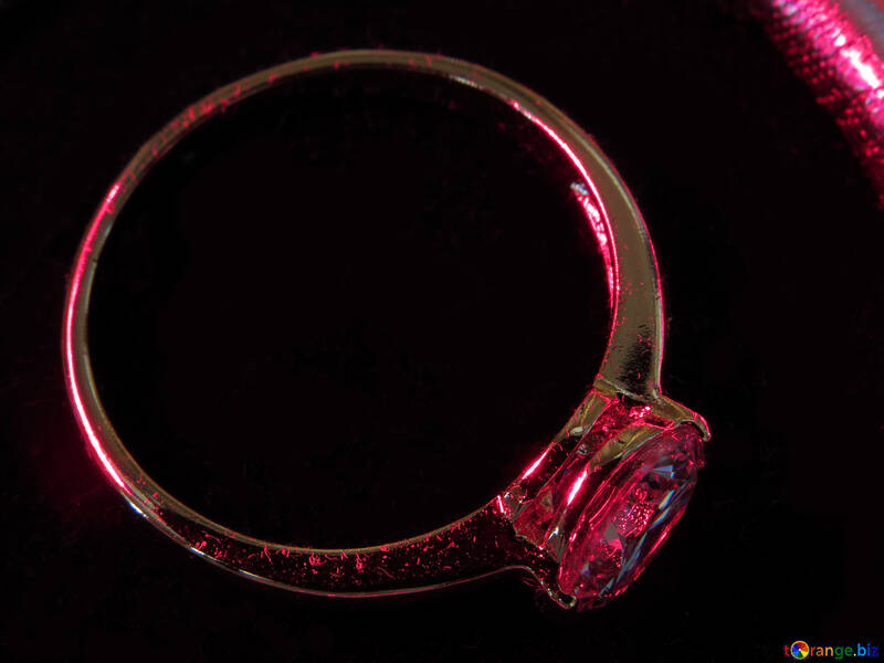 Ring with ruby №18289