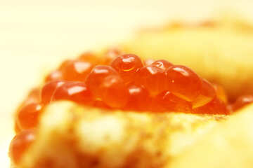 Caviar on pancakes №19136