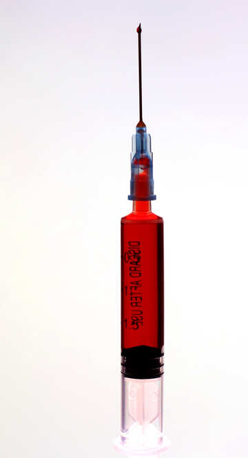 Syringe with blood №19278