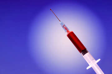 Syringe with the substance of unknown origin