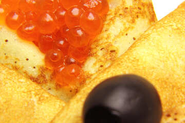 Pancakes eggs olives №19129