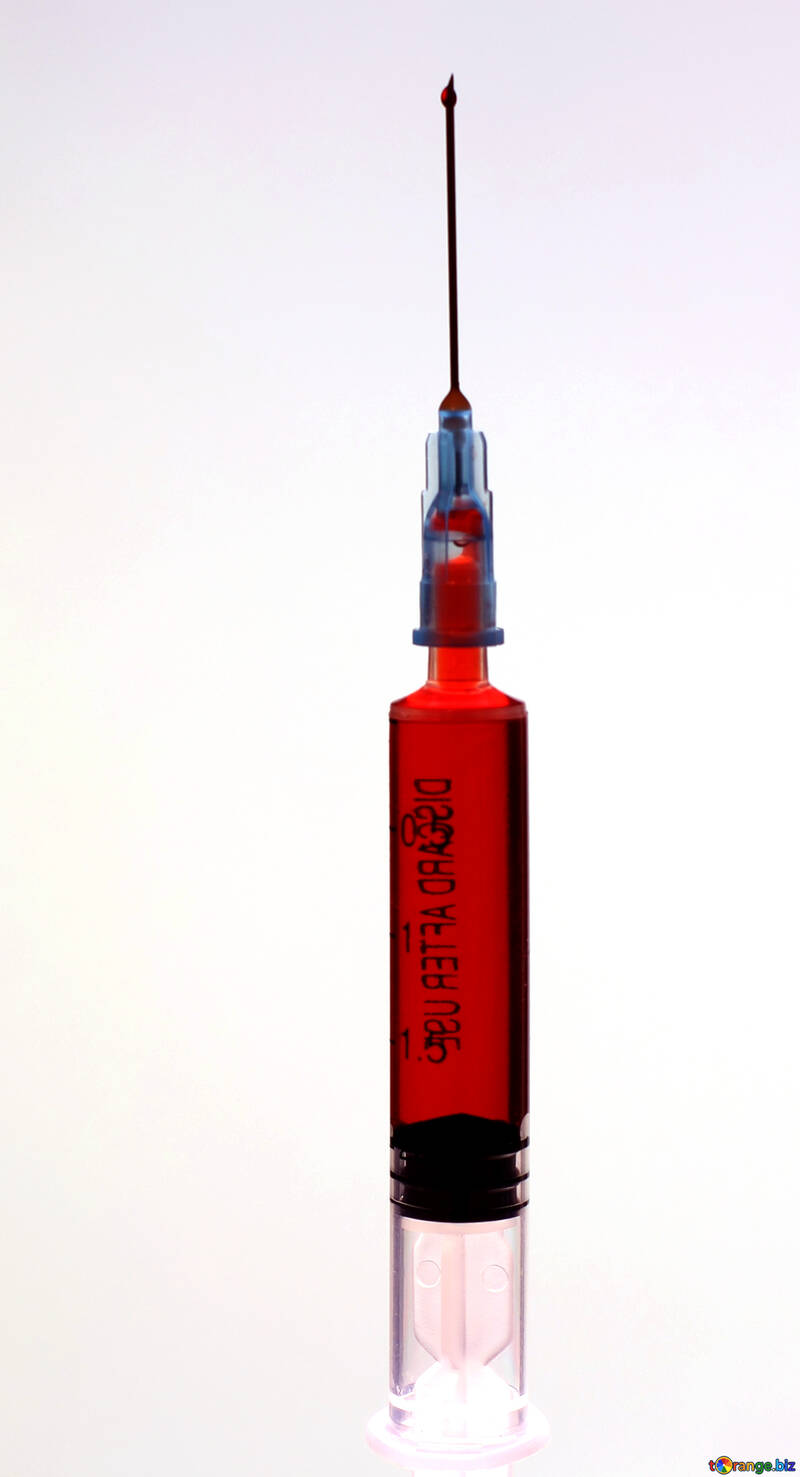 Syringe with blood №19278