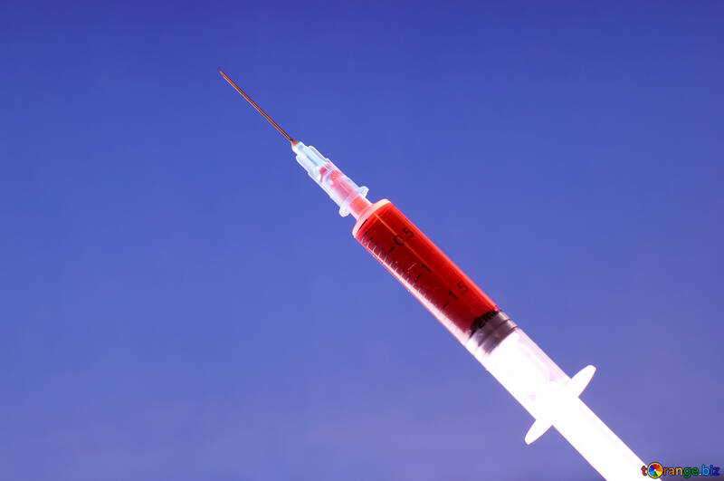 Syringe with blood №19305