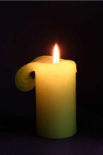 Burning candle №2390