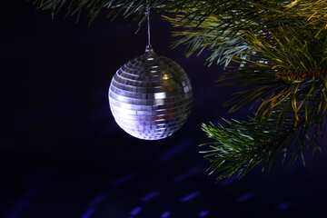 Mirrored ball. Christmas decoration. №2353