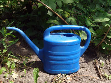 Watering can dark blue №2773