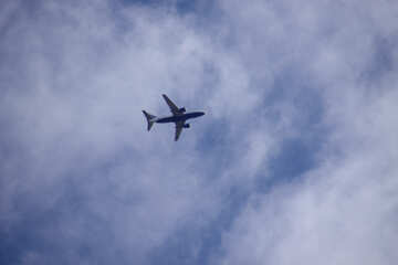  Flugzeug am Himmel  №2868