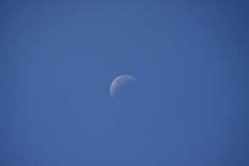 Moon morning in sky №2166