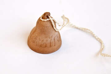 Souvenir. Bell clay labeled Kiev. №2074