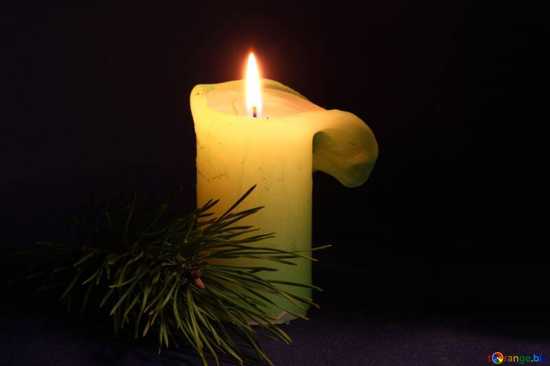 Christmas candle №2394
