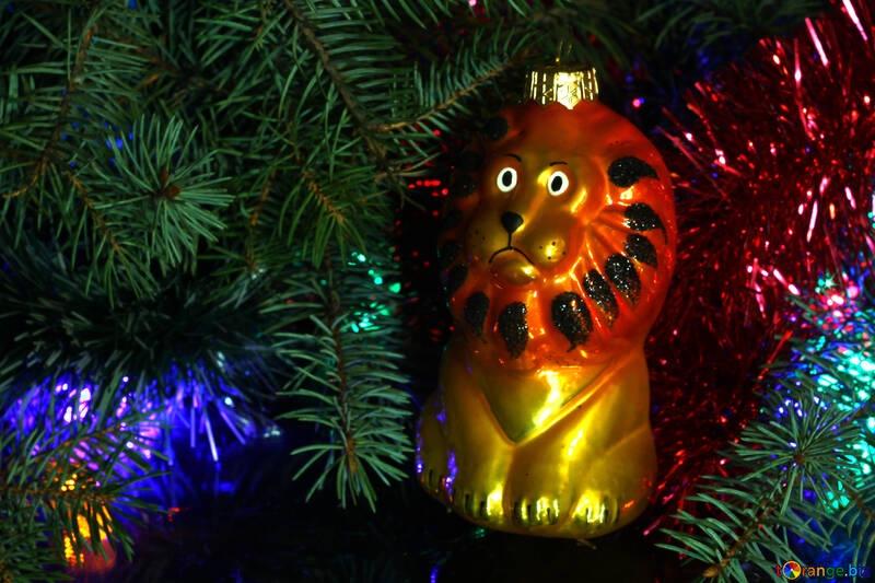  Weihnachten Baum Spielwaren Löwe  №2754