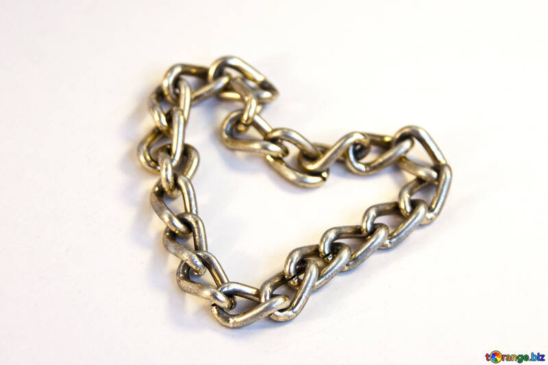 Chain in the form of heart №2088