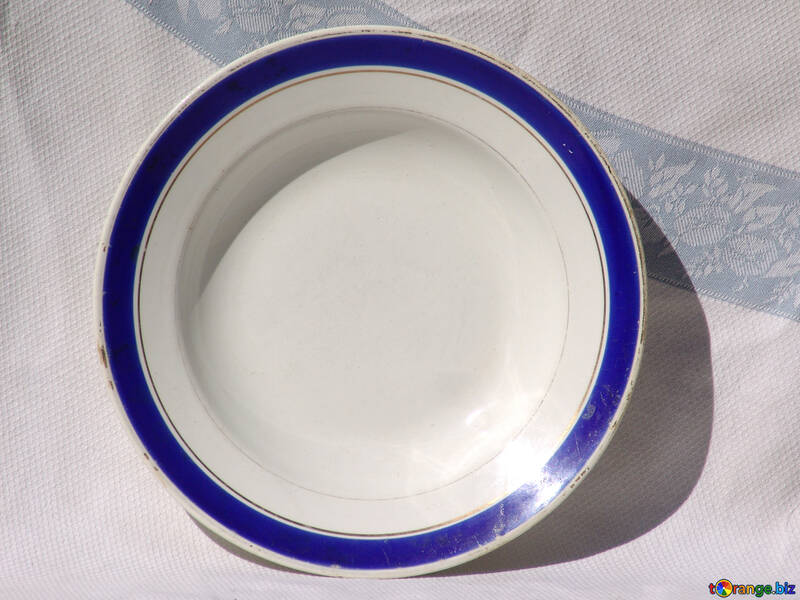 Plate  with  Blue №2521