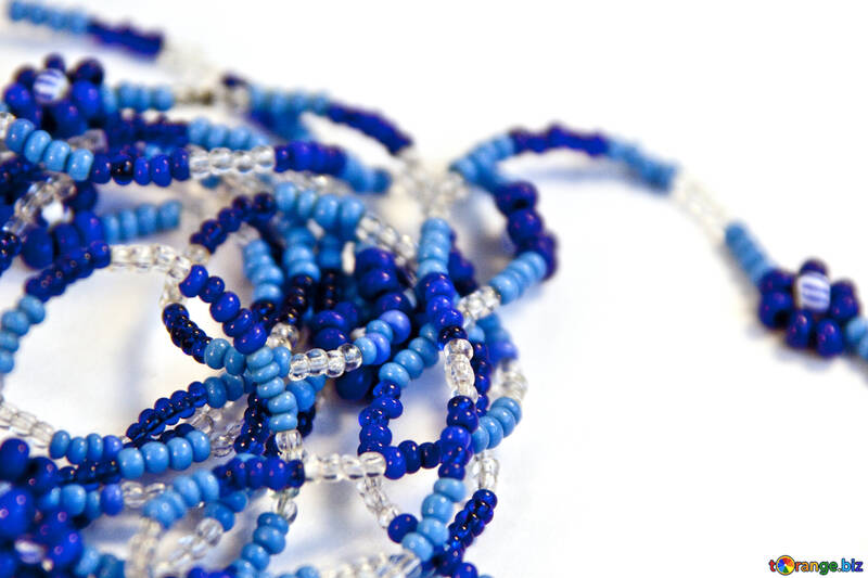 Glass beads on string №2083