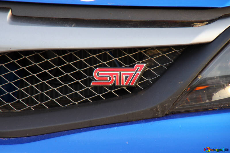 Emblème  STi  Subaru  à  capot №2666