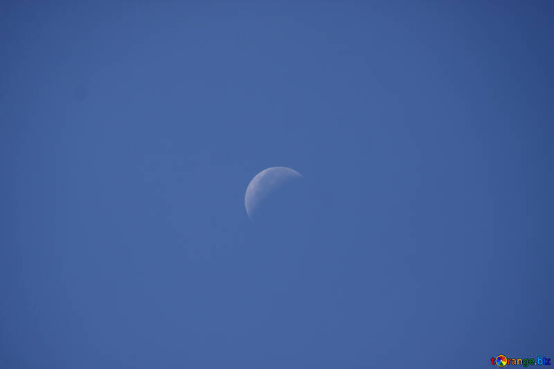 Moon morning in sky №2166