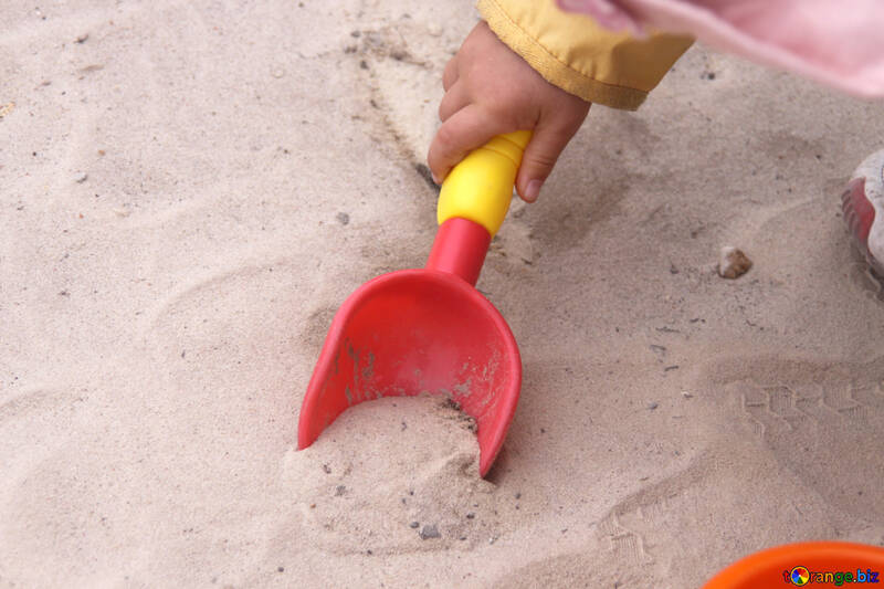  Children with shovel handle  №2862