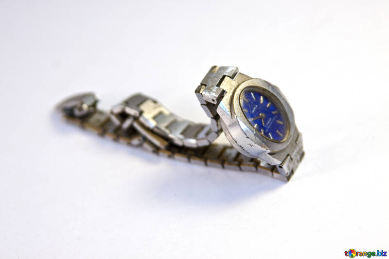 Relógios mecânicos gaivota com um mostrador azul. №2121