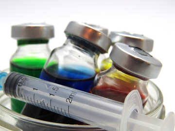 Medicines in colorful bottles №20084