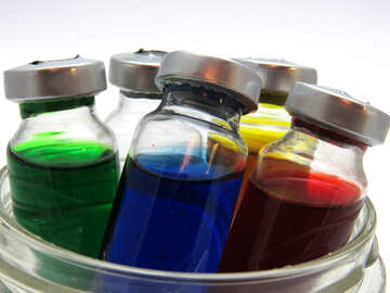 Medicines in colorful bottles №20089
