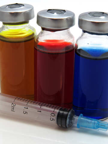 Colored vials with medicines №20114
