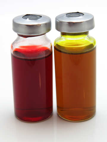 Colored vials with medicines №20127