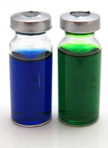 Colored vials with medicines №20132