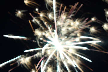 Pyrotechnics background blurred №20363