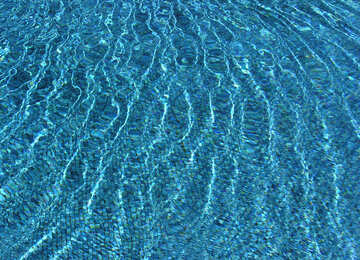 The texture of the water in the pool