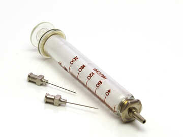 The glass syringe №20198