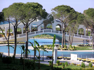 Grandes piscinas de los hoteles en Turquía №20944