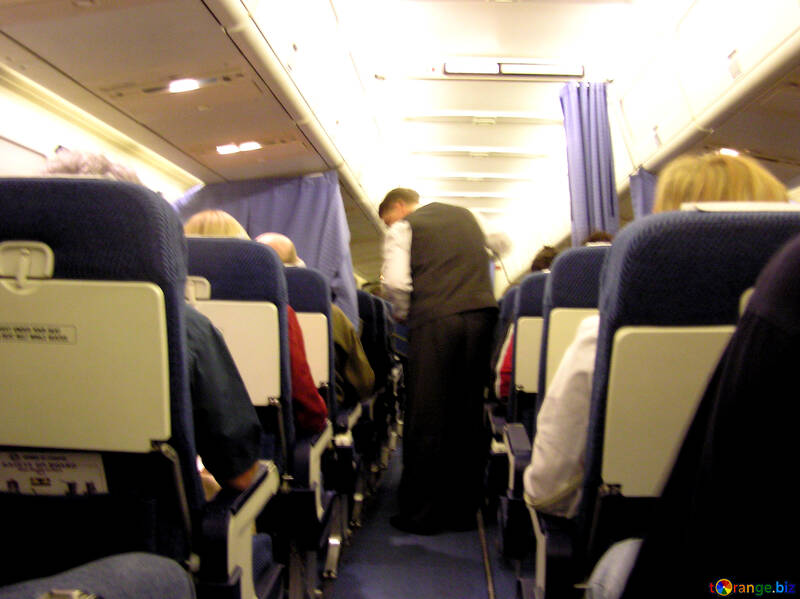 Passagiere im Flugzeug №20820
