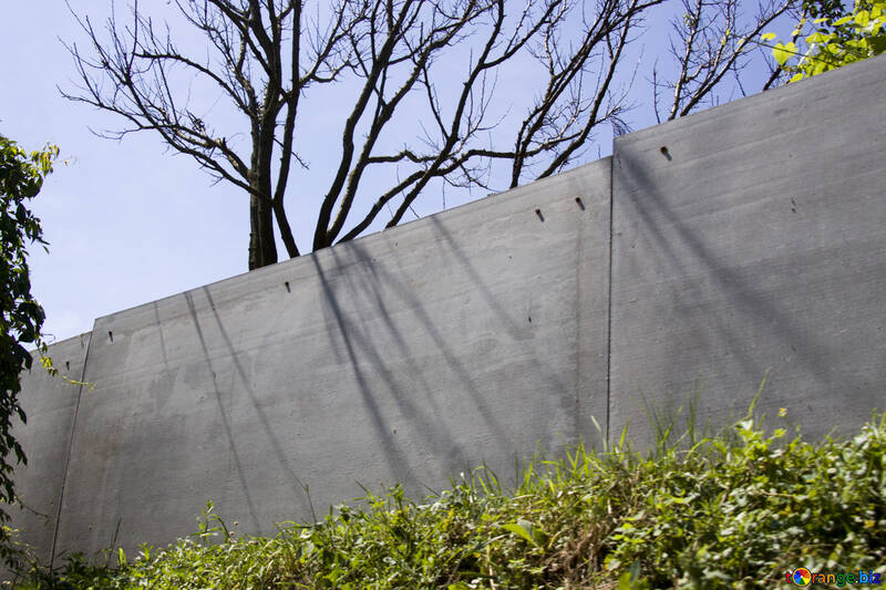 Une clôture faite d`ardoise №20054