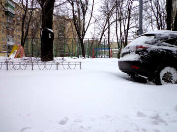Schneereichen Winter in der Stadt №21600