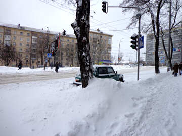 Schnee in der Stadt №21595