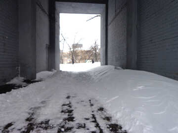 Schnee in der arch №21597
