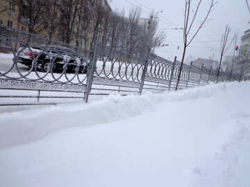 Snow-covered roads №21548