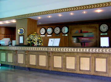 The hotel desk clock №21763