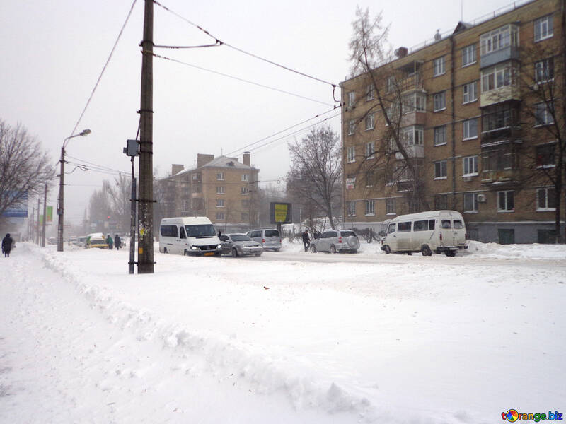 Städtische Straße im winter №21555