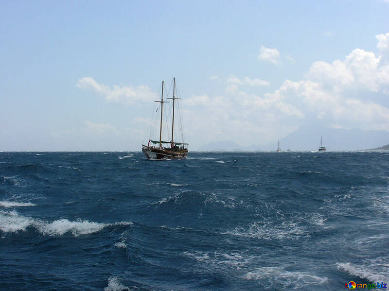 Yacht in the sea №21922